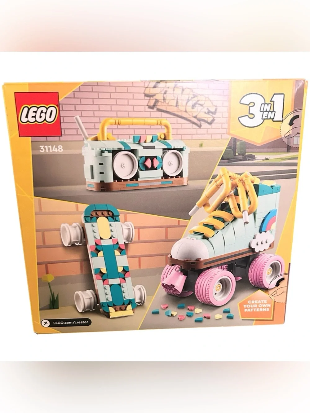LEGO Creator 3 in 1 Retro Roller Skate Set 31148 Building Toy 2024 New Sealed
